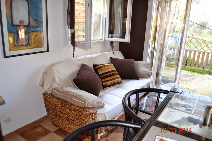 Ganze Wohnung, Apartment 'Rez-de-villa Taglio-Isolaccio' mit Bergblick, Wlan und Klimaanlage in Taglio-Isolaccio, Corte und Umgebung