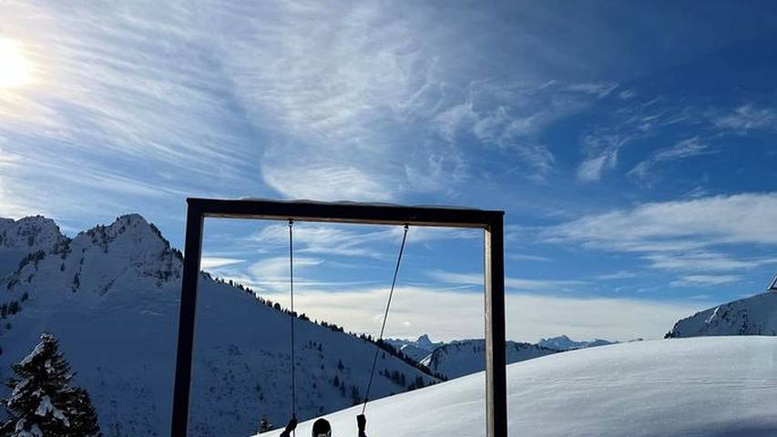 Hütte für 4 Personen, mit Balkon und Sauna sowie Garten und Pool in Au - 4