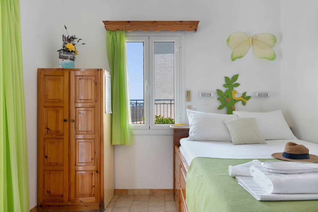 Chambre 7 à l’Hôtel Pagali avec lit king-size in Amorgos