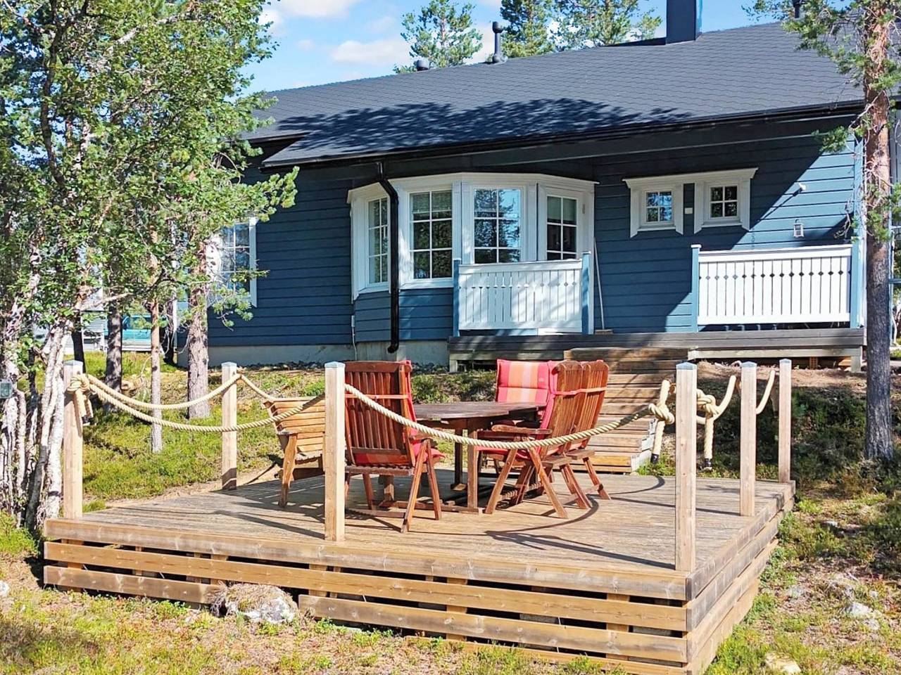 Sininen maja in Saariselkä, Lappland