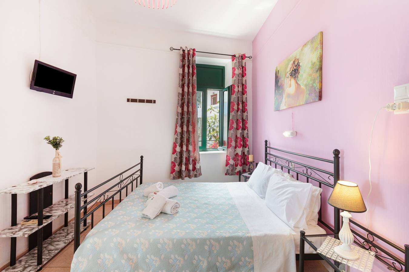 Bed & Breakfast 'Tweepersoonskamer Zeezicht' met Wi-Fi en airconditioning in Agia Galini, Rethymno en omgeving