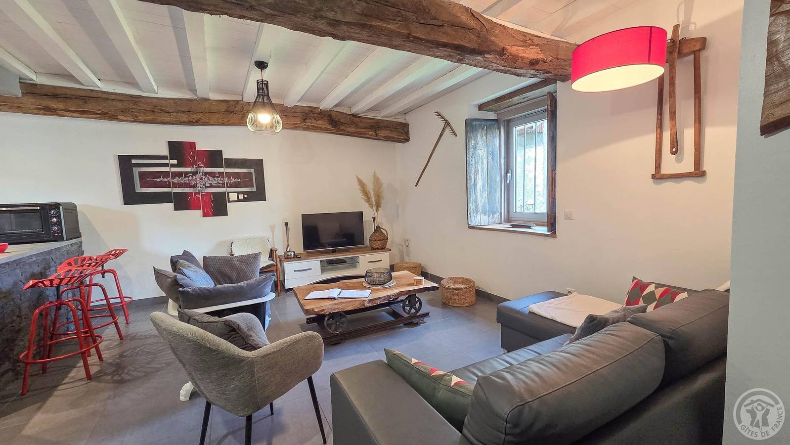 Casa de huéspedes para 8 personas con terraza in Sireix, Parque nacional de los Pirineos