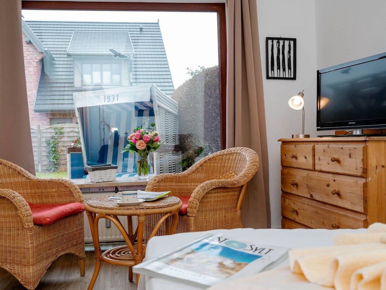 Ganze Ferienwohnung, Krabbe - Die ebenerdige Ferienwohnung Krabbe liegt im ruhigen alten Westerländer Ortskern in Sylt (Gemeinde), Sylt