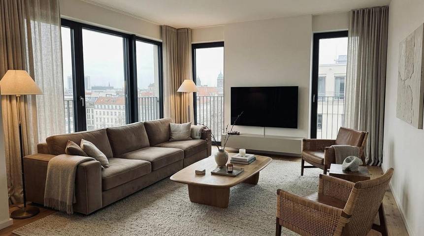 Ferienwohnung für 3 Personen, mit Balkon und Ausblick in DDR Museum Berlin