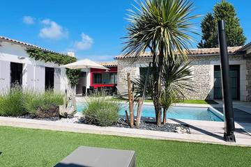 Cottage pour 6 personnes, avec jardin et terrasse dans Plage Du Gros Jonc Le Bois Plage En Re