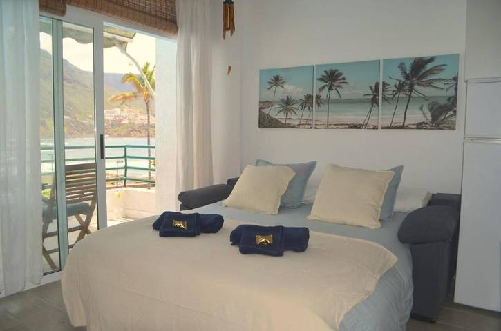 Apartamento para 4 personas, con balcón además de piscina y vistas en Punta del Hidalgo