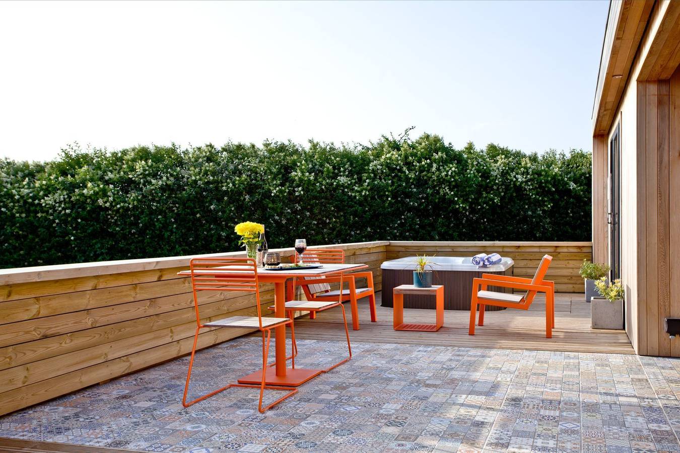 Lodge für 2 Personen mit Whirlpool in Cheddar, Somerset