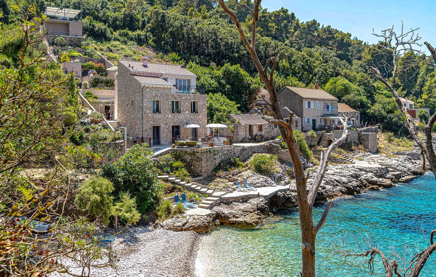 Charmante 2-Zimmer-Wohnung mit Pool, WLAN und nur wenige Schritte von der Küste entfernt in Blato, Korcula