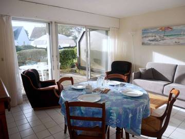 Gîte pour 4 personnes, avec balcon dans Plage de la Légenèse