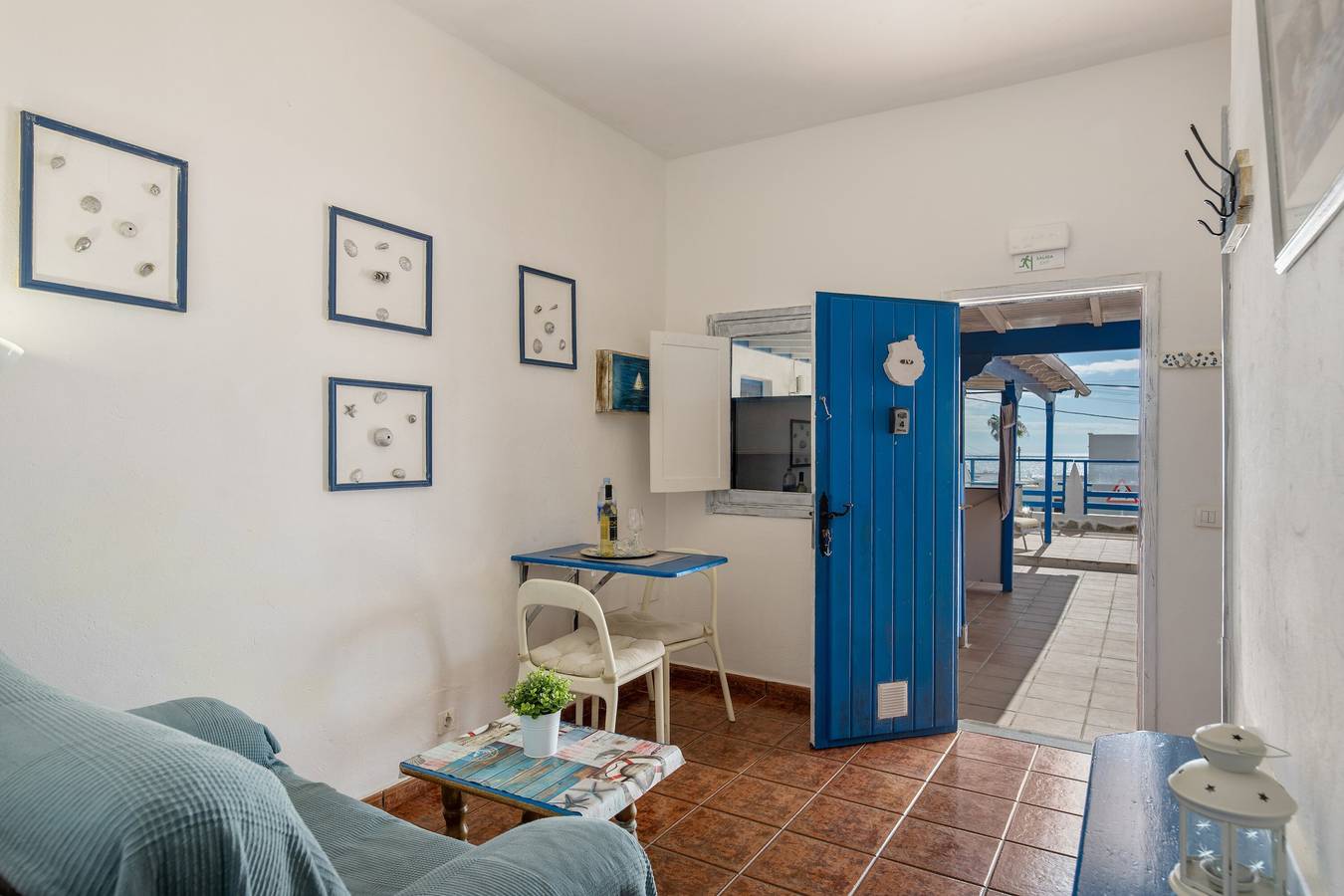 Appartement 4 à « Ventanas de Lanzarote » avec Wi-Fi et terrasse partagée, vue mer in Quemada Beach, Lanzarote