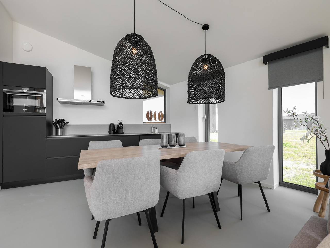 Naturhaus in der Polderlandschaft von Zeeland in Wissenkerke, Zeeuwse Kust