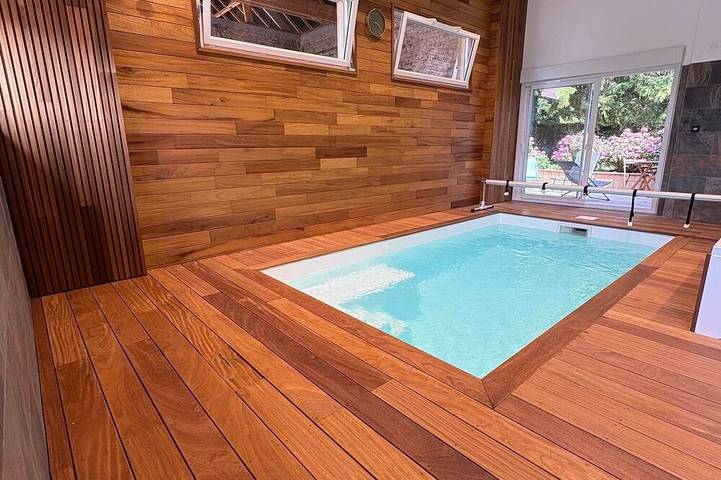 Location de vacances pour 4 personnes, avec Jacuzzi et Terrasse ainsi que Jardin et Piscine à Forest-l'Abbaye