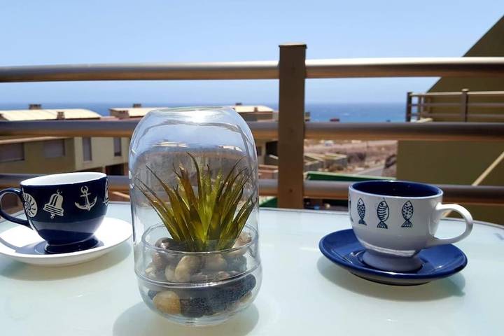 Apartamento para 4 personas, con Balcón y Terraza además de Jardín y Vistas en Playa Blanca (Fuerteventura)