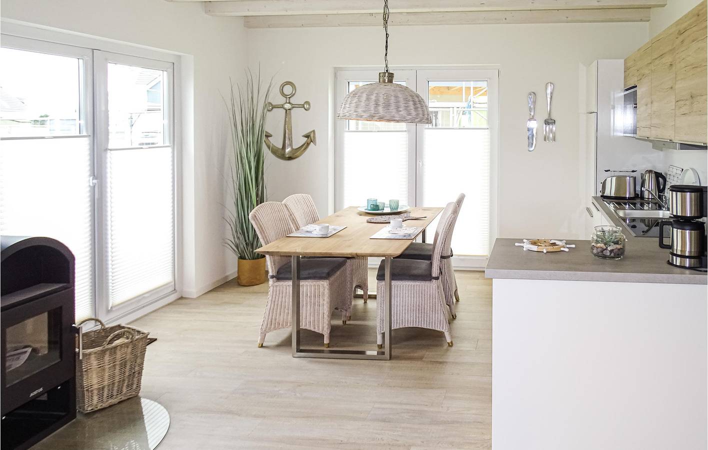 Urlaub in Büsum: 108m² Apt, TV, Parkplatz, Strand 1,5km in Büsum, Dithmarschen