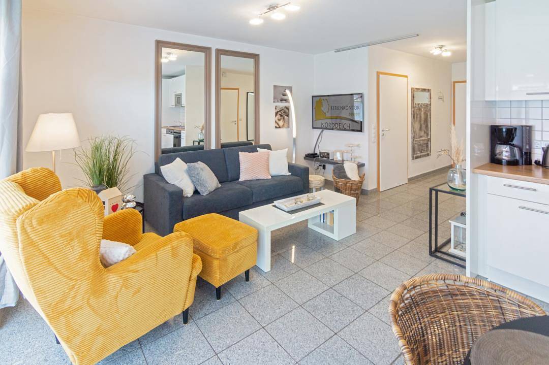 Ganze Wohnung,  Ferienwohnung Dünenrose  in Strand Norddeich, Norddeich