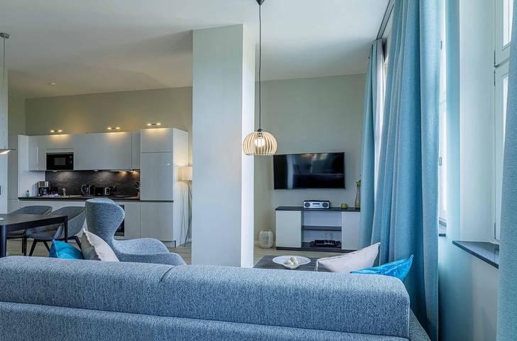 Ferienwohnung für 4 Personen, mit Sauna und Seeblick, mit Haustier in Wustrow