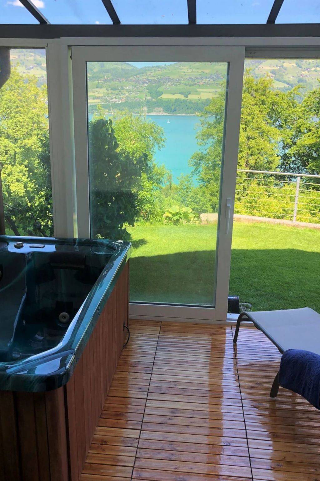 Ganze Wohnung, Seepark, direkt am See in Spiez, Thunersee