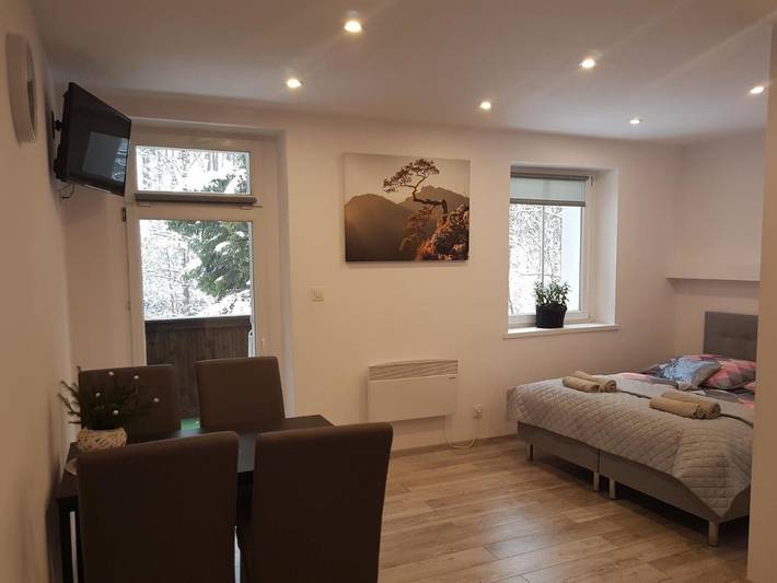 Apartament wakacyjny dla 6 osób, z Balkon i Taras oraz Ogród i Widok w Sienna Czarna Góra
