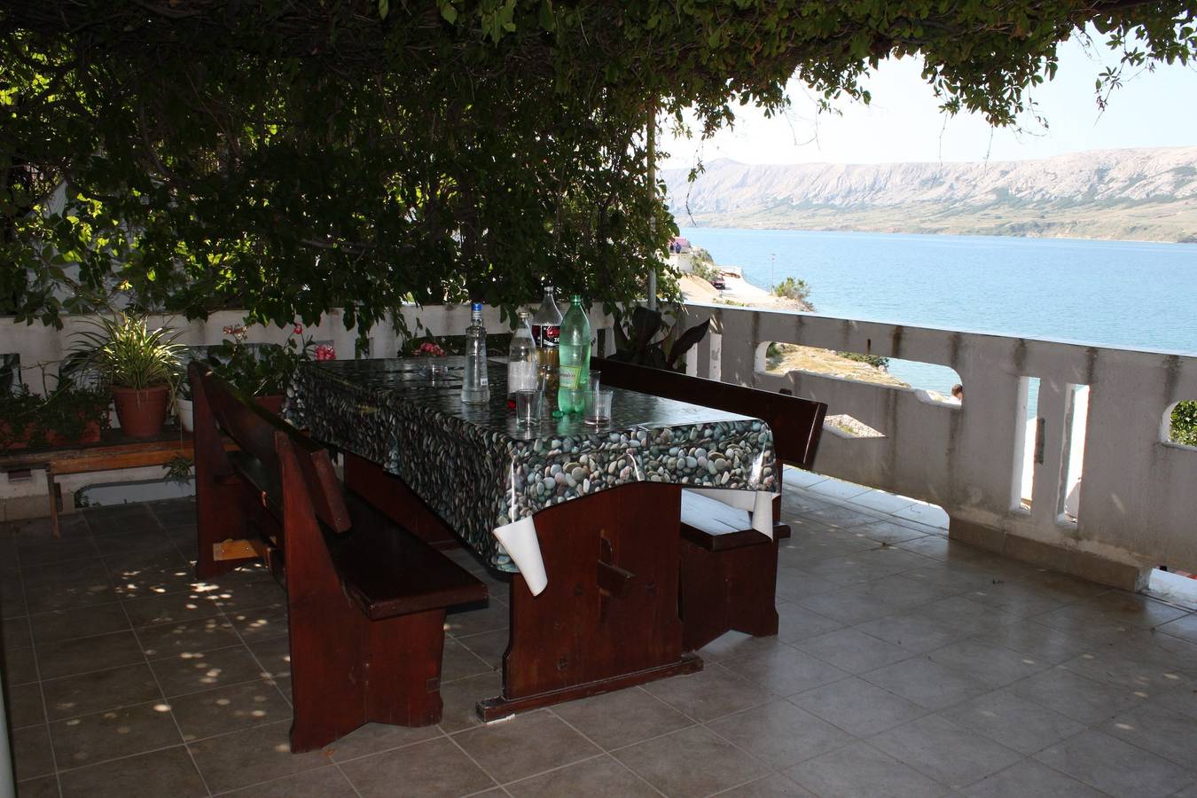 Entire apartment, Studio flat with terrace and sea view Zubovići, Pag As-6394-b in Novalja, Pag Island