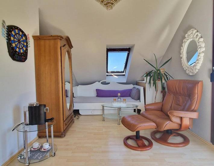 Ferienwohnung für 2 Personen, mit Garten und Ausblick