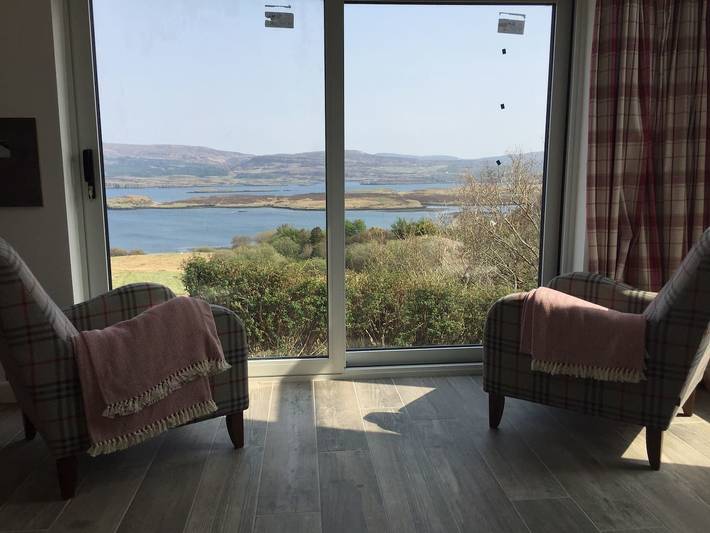 Ferienhaus für 2 Personen, mit Meerblick und Balkon auf Skye