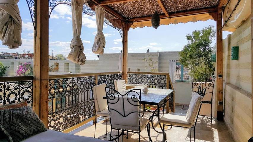 Maison de vacances pour 20 personnes, avec terrasse et vue à Marrakech