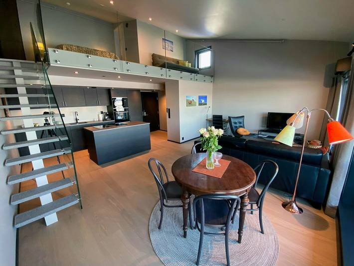 Ganze Wohnung, Moderne Wohnung mit Blick auf den Fjord am Golsfjellet in Gol