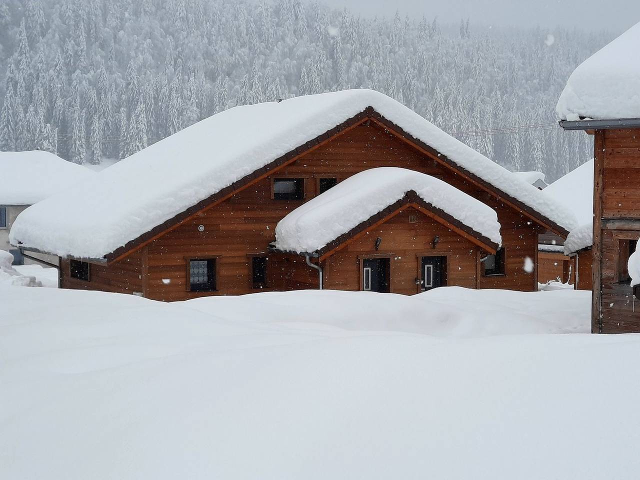Loue chalet mitoyen in Lamoura, Parc naturel régional du Haut-Jura