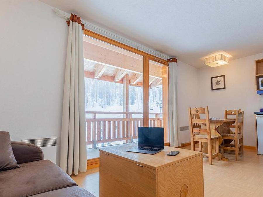 Madame Vacances - Résidence Parc des Airelles - Wohnung 4 personen - Bergecke Mit Blick Auf Die Piste in Les Orres, Nationalpark Écrins