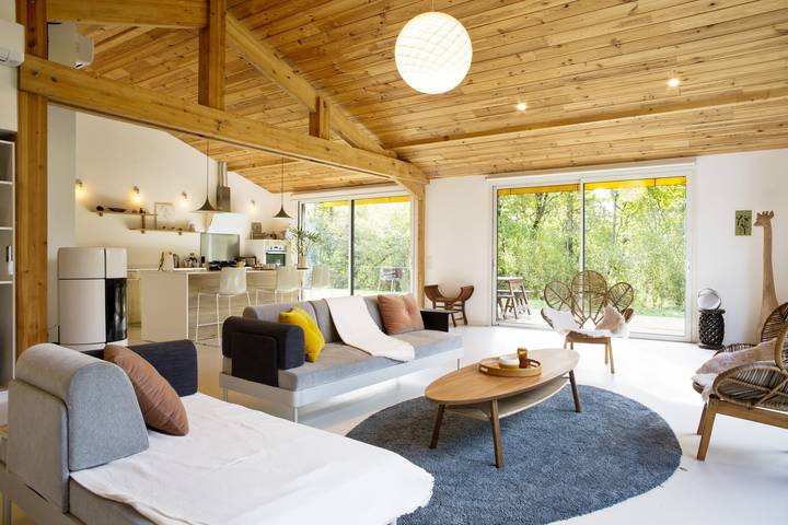 Location de vacances pour 6 personnes, avec terrasse ainsi que jardin et piscine dans Réserve naturelle du Marais d'Orx - 4