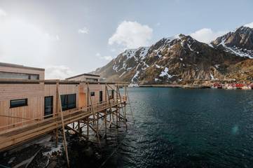Chalet für 2 Personen, mit Balkon und Sauna auf den Lofoten