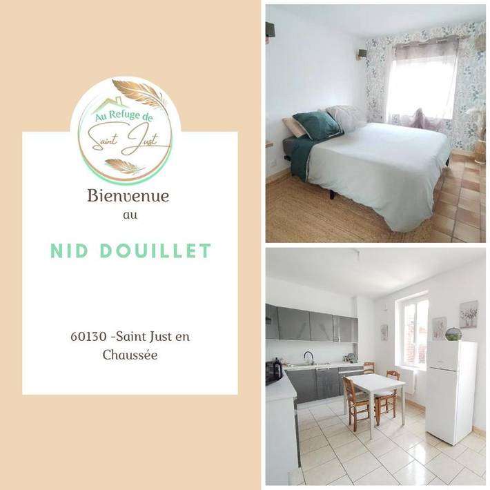 Gîte pour 3 personnes, avec jardin à Saint-Just-en-Chaussée