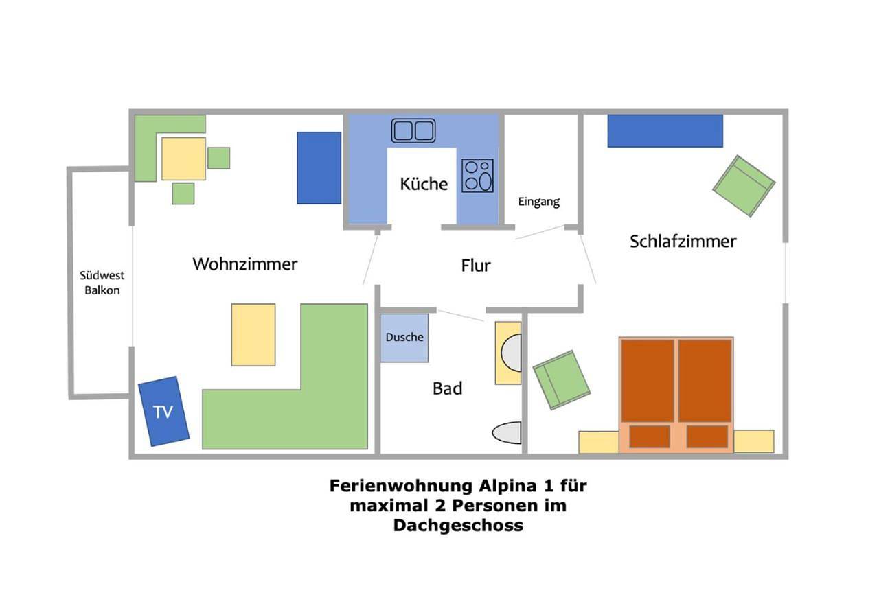 Ganze Wohnung, Ferienwohnung Alpina 1 in Wallgau, Walchensee