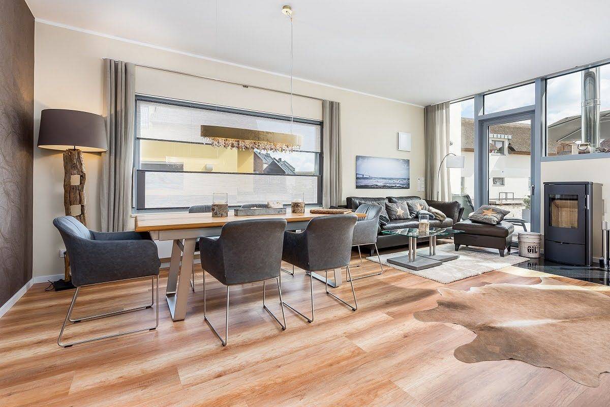 Luxus Ferienhaus für 6 Gäste u. Hund mit Sauna &Terrasse  -strandnah & Meerblick in Steinwarder, Heiligenhafen