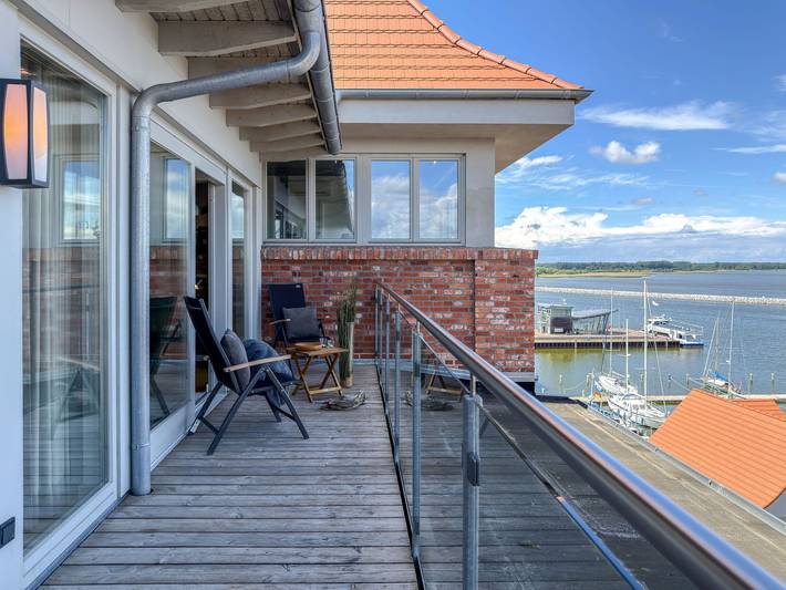 Ferienwohnung mit Meerblick für 4 Personen, mit Balkon und Ausblick
