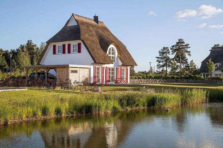 Ferienhaus für 5 Personen, mit Terrasse und Garten sowie Sauna