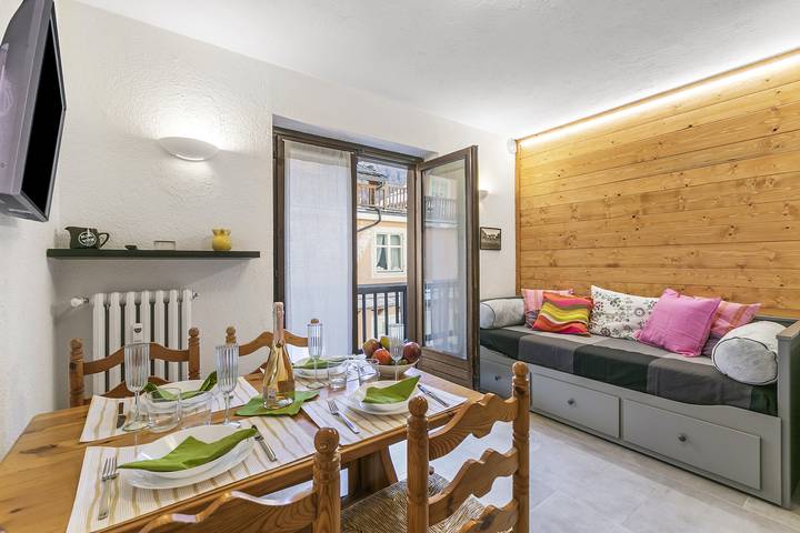 Gîte pour 4 personnes, avec balcon à Claviere
