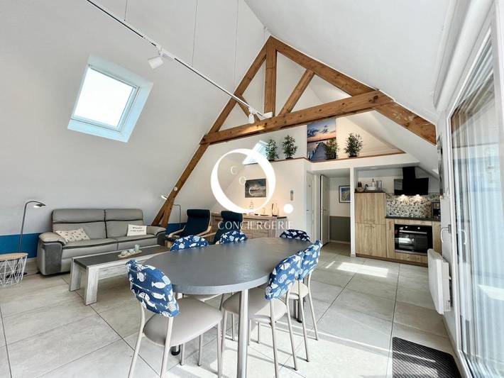 Appartement de vacances pour 4 personnes, avec Balcon ainsi que Terrasse et Vue à Wissant