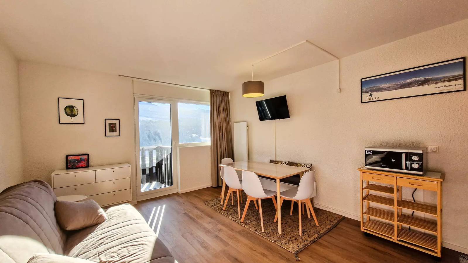 Studio entier, Studio confortable · Centre station · Balcon in Flaine, Arâches-la-Frasse