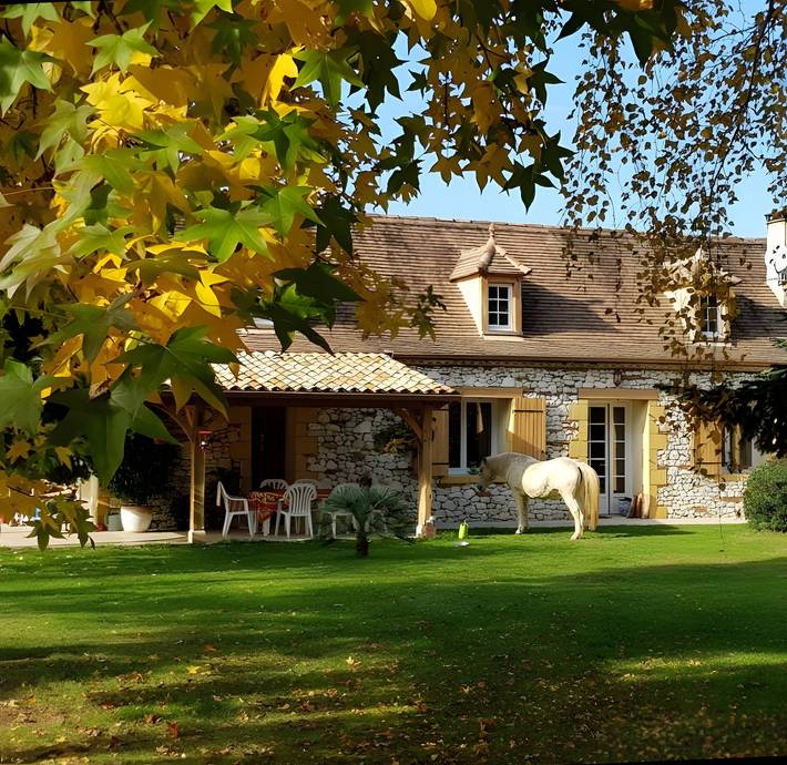 Maison de vacances pour 6 personnes, avec jardin à Prigonrieux