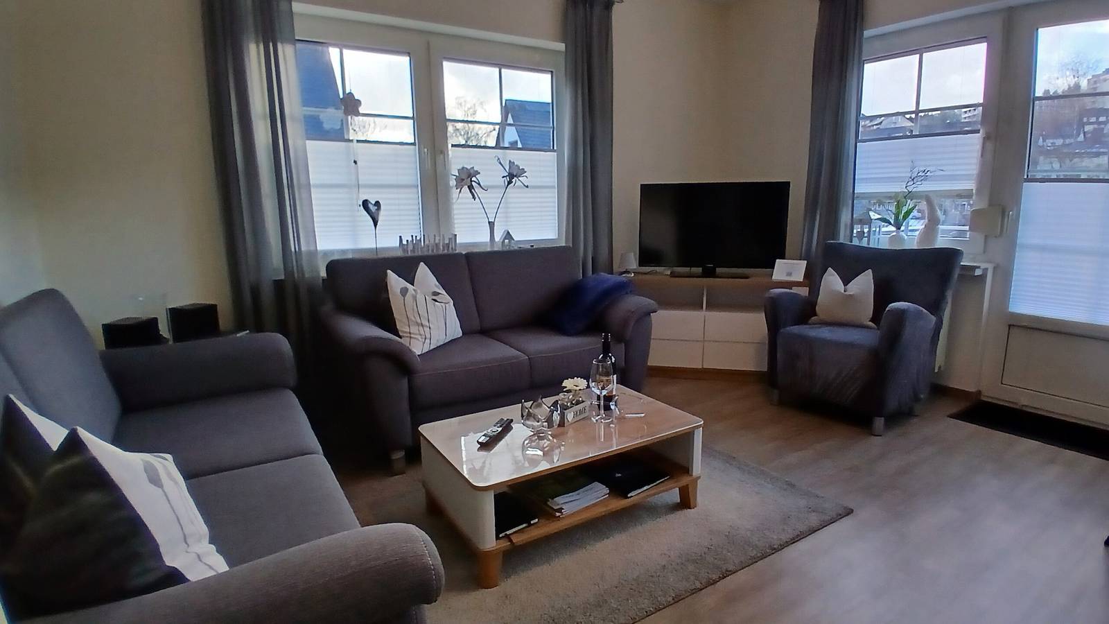 Geheel appartement, Appartement 'Zentrum Zum Kurgarten' met Uitzicht op de Bergen, Balkon en Wifi in Willingen, Upland