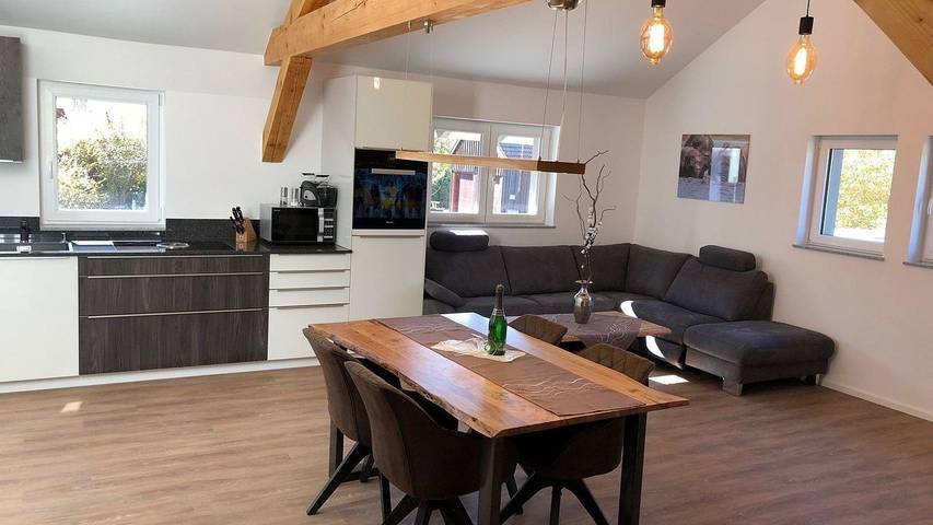 Ferienwohnung für 4 Personen, mit Terrasse und Sauna in Buchenberg