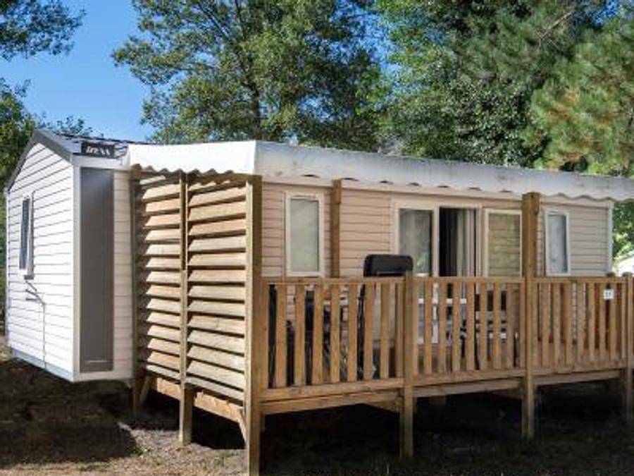 Camping Les Eaux Chaudes - Ferienhaus 6 personen - L' Artiste Komfort in Digne-les-Bains, Alpes-de-Haute-Provence