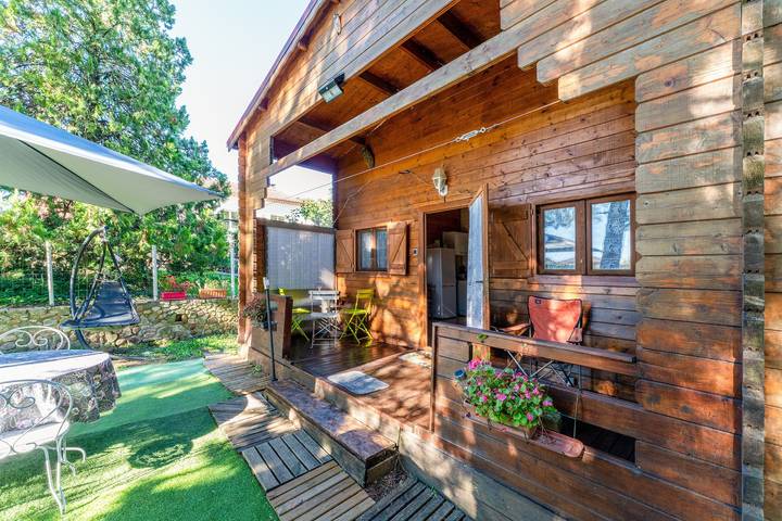 Chalet pour 3 personnes, avec Jardin