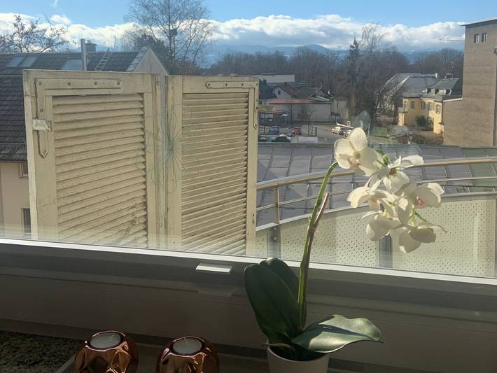 Ganze Ferienwohnung, Apartment Wendelsteinblick - Moderne 50 qm Wohnung mit Wohn- und Schlafraum und Balkon in Bad Aibling, Landkreis Rosenheim