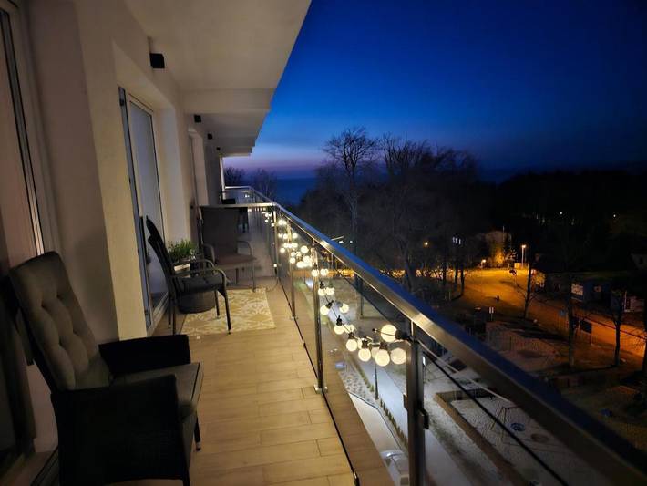 Apartament wakacyjny dla 4 osób, z widok i balkon w Jarosławiec