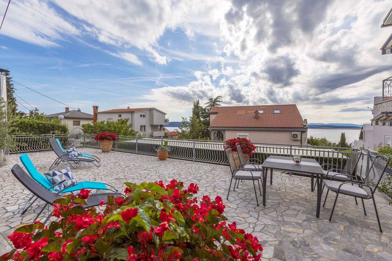 Entire studio, Studio with terrace and air conditioning  in Crikvenica, Primorje-Gorski Kotar