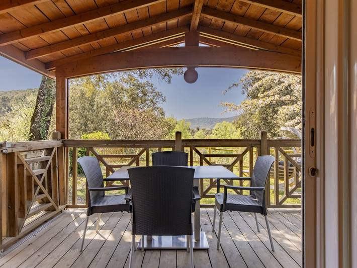 Location de vacances pour 3 personnes, avec terrasse ainsi que bassin pour enfant et sauna, animaux acceptés à Lagorce - 3