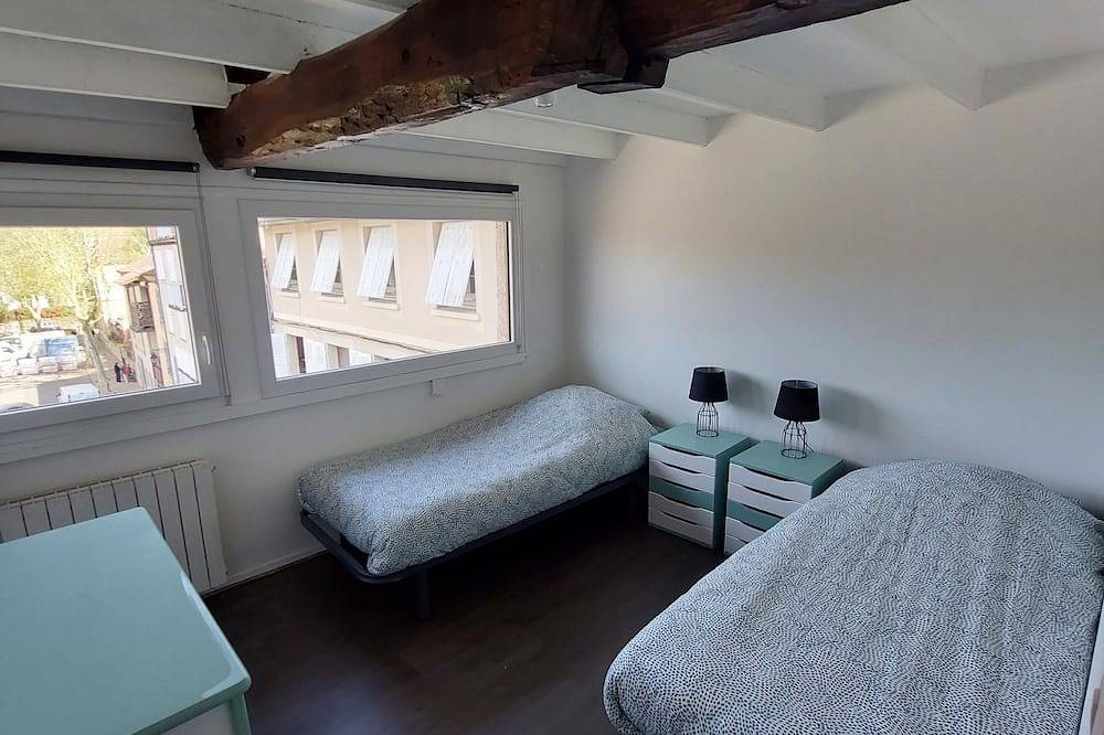 Appartement entier, Appartement Lumineux, vue Place Vival in Figeac, Lot