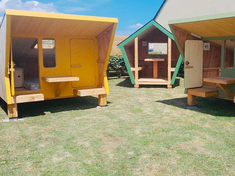 Camping La Sinope - Accommodatie 2 personen - 2-persoons cabine in Quinéville, Cherbourg en omgeving